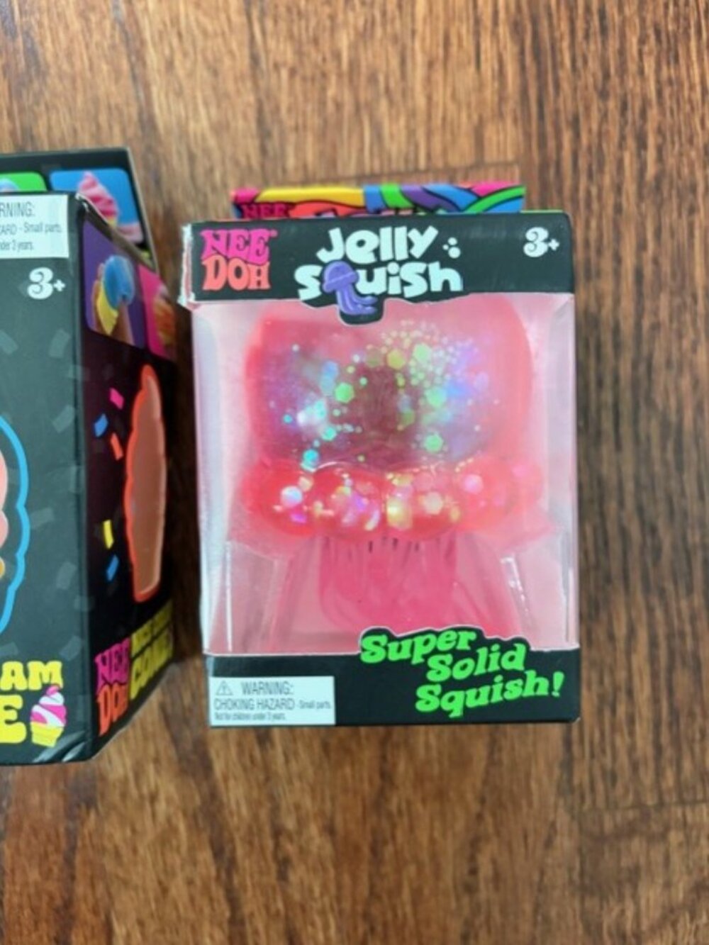 Schylling NeeDoh Orange Nice Cream Cone & Pink Jellyfish Squishy Fidget Toy Set - Picture 3 of 7